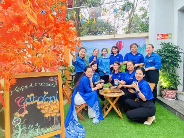 CÔNG TRÌNH   GIÀN LEO HẠNH PHÚC  - Chi đoàn trường MN Hoa Hướng Dương